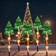 thumbnail image 6 of 5-Pack Solar Moving Christmas Lights, Waterproof Outdoor LED Holiday Decor with Santa & Reindeer Designs for Yard, Pathway, Tree, 6 of 7