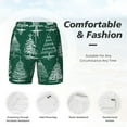 thumbnail image 5 of Lsque Mens Swim Trunks Christmas Trees Pattern - Bathing Suit Compression Liner - Beach Swim Shorts Swimwear - (S-3XL) - Stretch Quick Dry -Small, 5 of 9