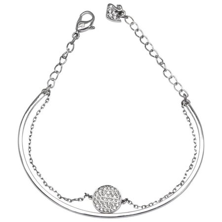 - Swarovski Ginger Bangle in Rhodium Plating