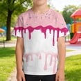 thumbnail image 2 of REDARER Boys Ice Cream Graphic Short Sleeve Crewneck T Shirt Soft Casual Summer Tee for Kids Everyday Wear,2-3 Years, 2 of 5