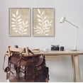 thumbnail image 2 of Stupell Industries Boho Botanical Leaf Silhouette Graphic Art Gray Framed Art Print Wall Art, Set of 2, Design by Natalie Carpentieri, 2 of 8