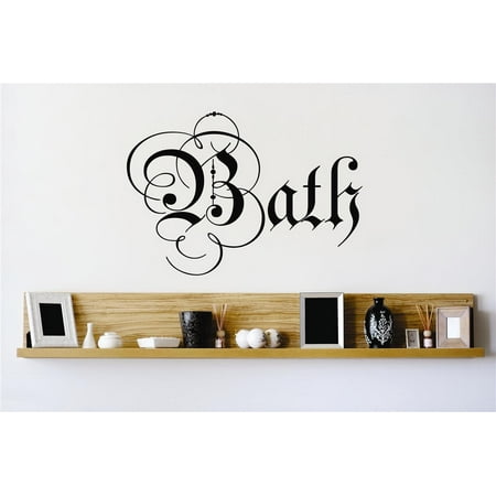 Do It Yourself Wall Decal Sticker Bath Lettering Tub Bathroom Quote Mural 18×18