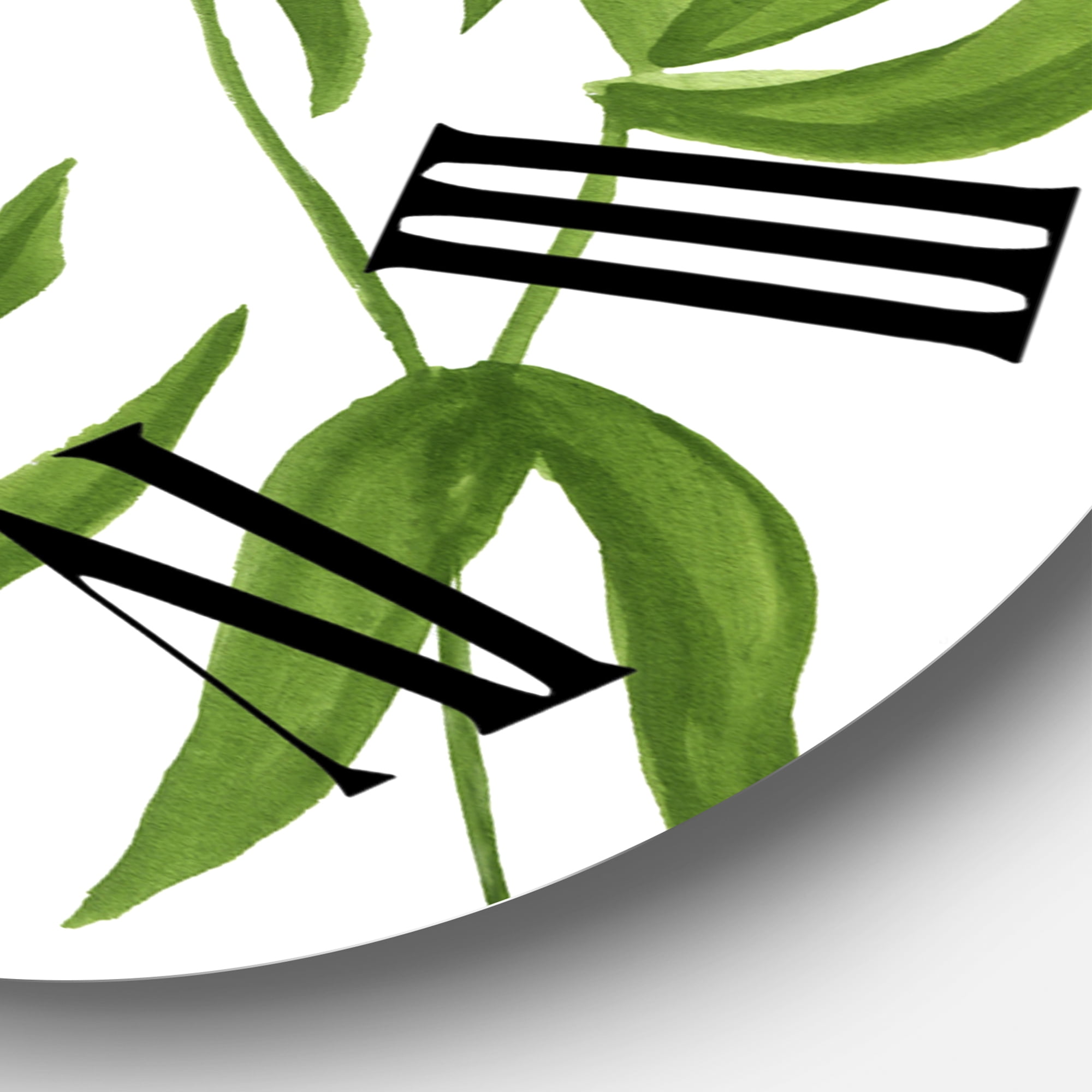 Designart 1 in Quartz Tropical Wall Clock