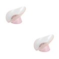 thumbnail image 2 of facefd 1/2/3/5 TureClos Storage Box Sucking Container Leaf-shaped Draining Organizer for Kitchen Bathroom light pink 2PCS, 2 of 6