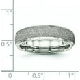 thumbnail image 6 of Chisel Stainless Steel Polished Laser Cut 6.2mm Band - Ring Size 12.5, 6 of 8