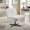 thumbnail image 2 of CQSXDA Wide Seat Adjustable Swivel Criss Cross Chair, for Office and Vanity Use, Ergonomic Design, 2 of 9