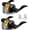 Matte Black, variant on 2 Pack Keyed Entry Door Lever, Same Key Wave Handle Lock for Exterior & Interior Door, Door Knobs with Lock and Key, Rust-Proof Bedroom Door Lock, Zinc Alloy Right Left Handed, Matte Black