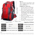 thumbnail image 2 of 1PC Large Capacity Outdoor Backpack For Mountaineering Hiking Camping Adventuring, Casual Sports Rucksack, Waterproof Nylon Multi-functional Large Capacity Backpack, 2 of 5