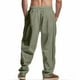 thumbnail image 4 of Pantalones largos para hombre, color liso, informales, lisos, a la moda, para exteriores, rectos, para playa, de poliéster, 4 of 9