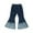 Blue, variant on Hpapadks Girls Pants Toddler Kids Cute Flowers Elastic Waist Flared Denim Trousers Toddler Pants Gold 18-24 Months