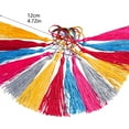 thumbnail image 4 of 24 Pcs 5" Silky Bookmark Tassels - Handmade Soft Craft Tassels with Loops for Jewelry Making, DIY Projects & Graduation Decor - Assorted Colors, 4 of 7