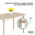 thumbnail image 2 of Comedor De 4 Sillas Metal Mesa Rectangular Elegante Moderno beige 5, 2 of 5