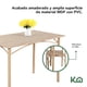 thumbnail image 2 of Comedor De 4 Sillas Metal Mesa Rectangular Elegante Moderno beige 5, 2 of 5