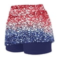 thumbnail image 5 of Warop Womens Yoga Shorts, High-Waist Printed Fitness Skorts with Side Pockets, Quick-Dry Running Shorts for Yoga, Gym and Daily Wear, 5 of 6