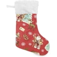 thumbnail image 2 of SKYSONIC Santa Claus Snowman and Tree Christmas Stockings 2PCS,Big Xmas Stockings Gift Decorations and Party Supplies,Used for Fireplace Decoration Socks Christmas Tree Decoration, 2 of 7