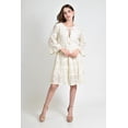 thumbnail image 4 of Vestido boemio con bordado floral Roman Fashion /Juvenil, 116 (Beige) beige G, 4 of 5
