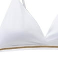 thumbnail image 4 of Bigersell Sleep Bra Fashion Women Active Bra Backless Wrap Hollow Out Bra Bikini Underwear Short Size T Shirt Bra, Style 5837, White 32B, 4 of 7
