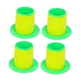 thumbnail image 1 of GUOOL 4 Pcs Distributeur de Film Étirable Distributeur de Film Rétractable Poignées de Palette Compactes Protectrices Poignée de Film Rétractable pour Bureau Maison Vert Jaune, 1 of 9