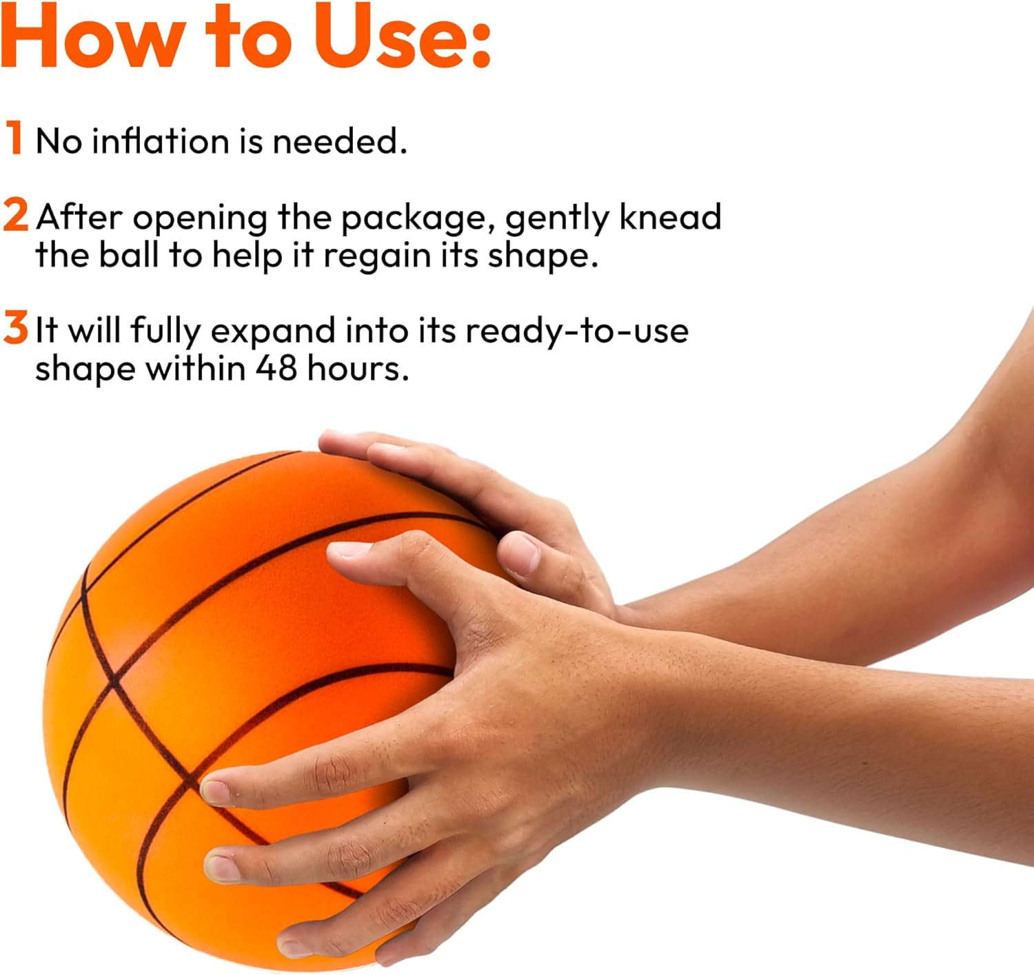 Silent Basketball, NOGIS Quiet Basketball Dribbling Indoor, The Handleshh Silent Basketball, Hushhandle Silent Foam Basketball, Indoor Training Foam Ball No Noise No Sound Basketball