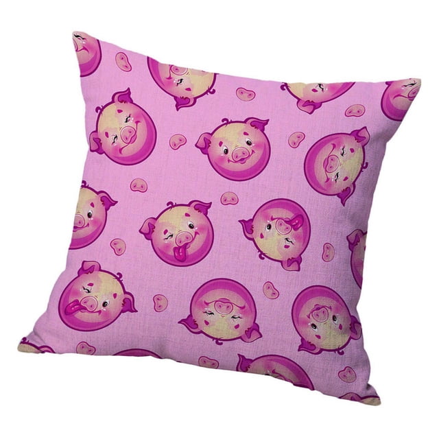 Funda de almohada de lino de terciopelo cuadrada Sunnimix Patrón de estampado 45x45cm
