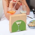 thumbnail image 3 of Yayeee Napkin Holder for Table Set of 2 Kitchen Paper Tissue Organization, Green Martini Glass, 3 of 8