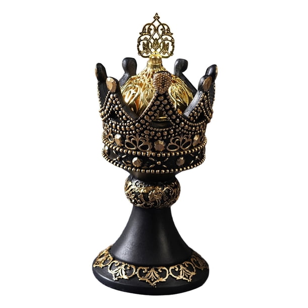 Porta incienso para conos con tapa, antiguo, elegante, moderno, decorativo. negro