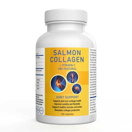 SALCOLL COLLAGEN Marine Collagen - Salmon Collagen for Joint Pain, Rheumatoid Arthritis, Osteoporosis - Aids Tissue, Cartilage & Bone Regeneration to Improve Energy, Mobility & Vitality - 120