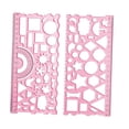 thumbnail image 2 of jifeng Règle Géométrique 20 cm Portable Claire Gabarit de Dessin Multifonction pour Rouge, 2 of 4