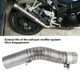 thumbnail image 1 of Tubo de enlace intermedio de escape, modificación de motocicleta, ventilación de escape, tubo de escape de motocicleta para SUZIKIGS, probado profesionalmente, 1 of 9