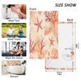 thumbnail image 6 of Yayeee 2 Pack Hand Towels for Bathroom 100% Cotton 16" x 28" Soft Absorbent Kitchen Towel, Red Starfish, 6 of 7