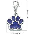 thumbnail image 2 of Uxcell Dog Paw Crochet Stitch Markers, 12 Pack Metal Pendants Charm Knitting Markers Stitch Marker, Dark Blue, 2 of 5