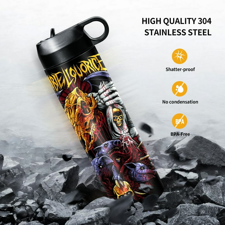 Sublimation Sports Water Bottle Blanks (8 Pack), 22 oz Sublimation Tumblers Blank, Stainless Steel Sports Bottle Flask with Straw and Portable