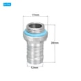 thumbnail image 2 of Uxcell 4pcs G1/4 Fitting, G1/4 Thread with 12mm OD Nozzle PC Water Cooling Hose Barb Fitting for PC Water Cooling System Accessories, 2 of 4