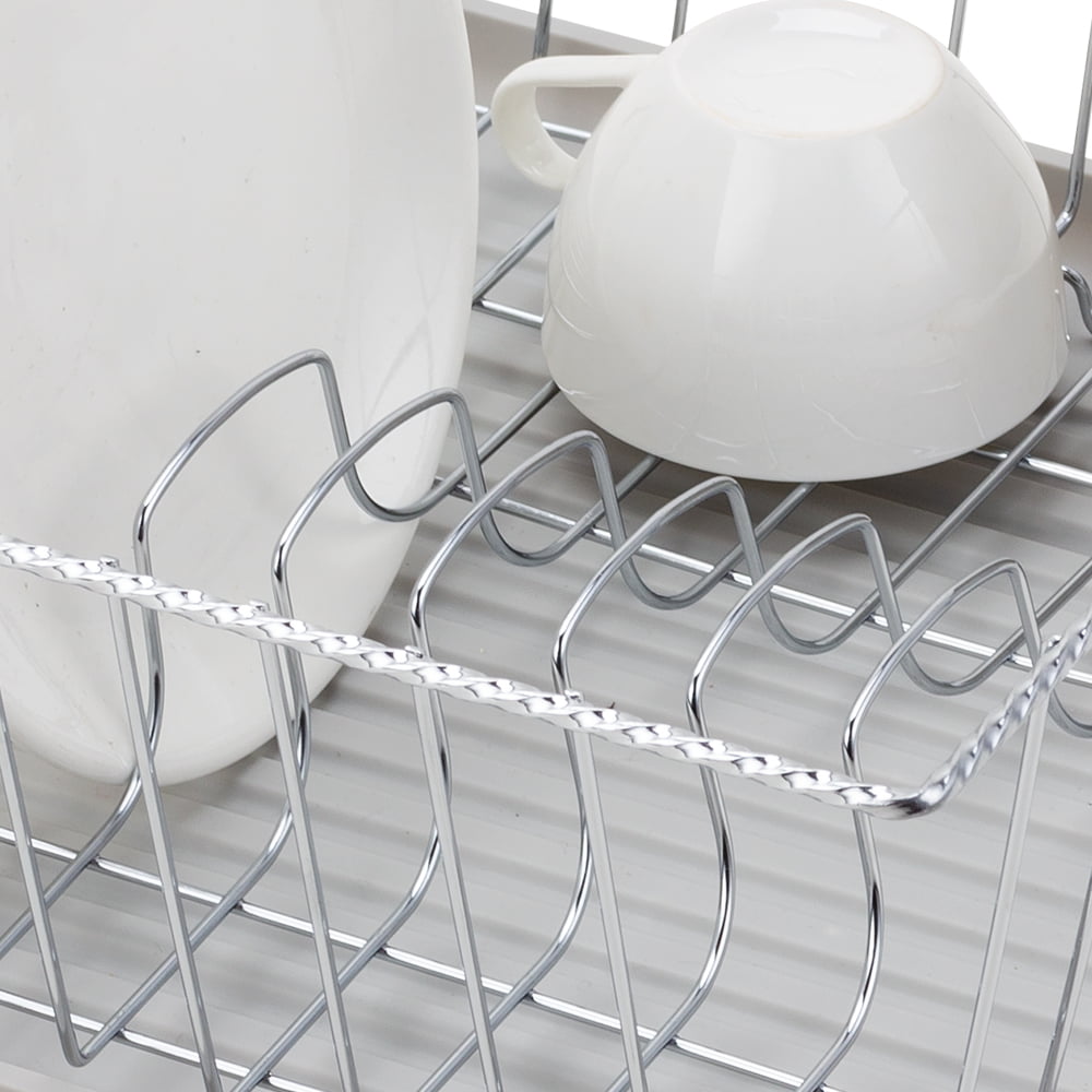 Large Wire Dish Drainer, White
