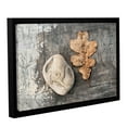thumbnail image 1 of 'Still Life Leaf Stone' Gallery Wrapped Floater-framed Canvas Art Print, 12x18, 1 of 1