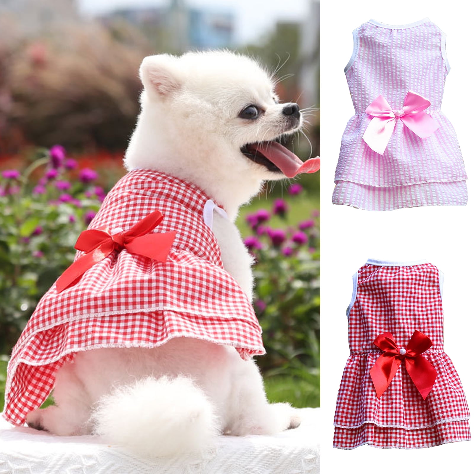 Pet Dog Cat Puppy Princess Tutu Dress Party Skirts Clothes Costume Apparel S M L 