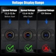 thumbnail image 3 of Medidor de Voltaje, Pantalla Digital LED de 12 V Medidor de Voltaje Voltímetro para Automóvil Dispositivo de Medición Probador de Voltaje Dispositivo de Medición, 3 of 5