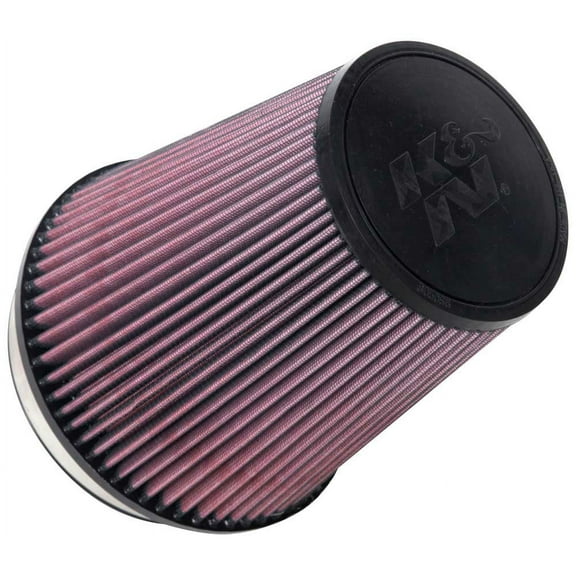 K&N Universal Clamp-On Air Filter: High Performance, Premium, Washable, Replacement Engine Filter: Flange Diameter: 6 In, Filter Height: 8 In, Flange Length: 1 In, Shape: Round Tapered, RU-1020
