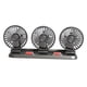 thumbnail image 2 of Ventilador de coche, ventilador personal de refrigeración para vehículos, potente y silencioso, ventiladores automáticos de 3 cabezales, aire 5V, 2 of 9