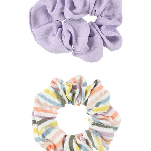 American Eagle Womens Stripe 2-Pack Hair Scrunchie, Purple