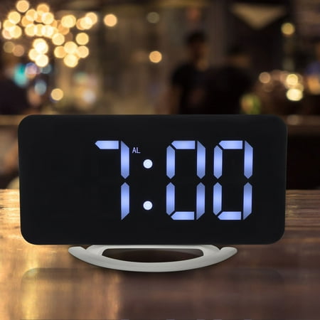 BESTYASH Vibrating Alarm Clock with Large Display, Assorted Colors, ABS Material, Silent for Home and Office Use