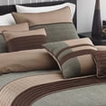 thumbnail image 4 of Riverbrook Home 7 Piece Comforter Set, King, Brown/Multi, Lexia, Polyfill, Adult, 4 of 7