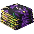 thumbnail image 4 of Coolnut Mardi Gras Lily Kitchen Dish Towel Set 4Pcs,Dishcloths Sets Fast Drying Kitchen Towels Tea Towels Gift Set for Drying Cleaning Cooking Baking391 Wash cloth, 4 of 7