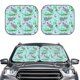 thumbnail image 2 of Balery Hippo With Flamingos And Crocodiles Parasol para parabrisas de coche de 2 piezas | Parasol plegable para parabrisas delantero de coche para la mayoría de sedanes-Medium, 2 of 6