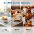 thumbnail image 3 of Unique Bargains 4Pcs Faux Leather Table Decor Placemats Silver Gray 17.7x11.8inch, 3 of 6