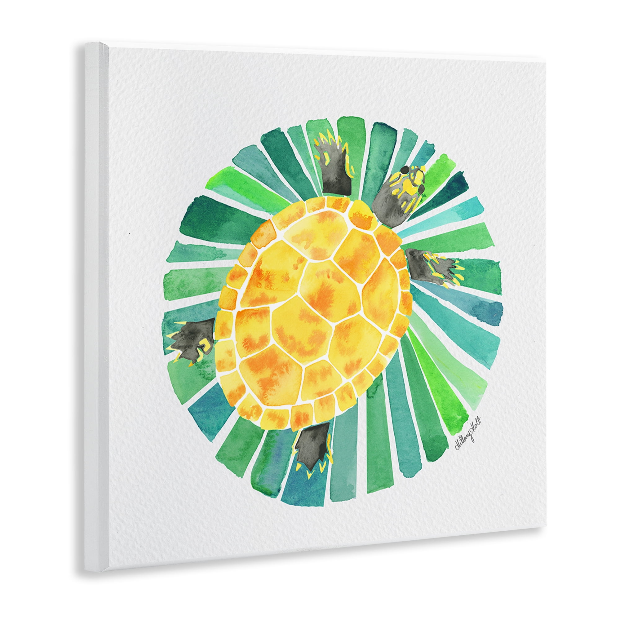 Stupell Industries Lotus Garden Turtle Wall Plaque Art, design by Hillary Holt