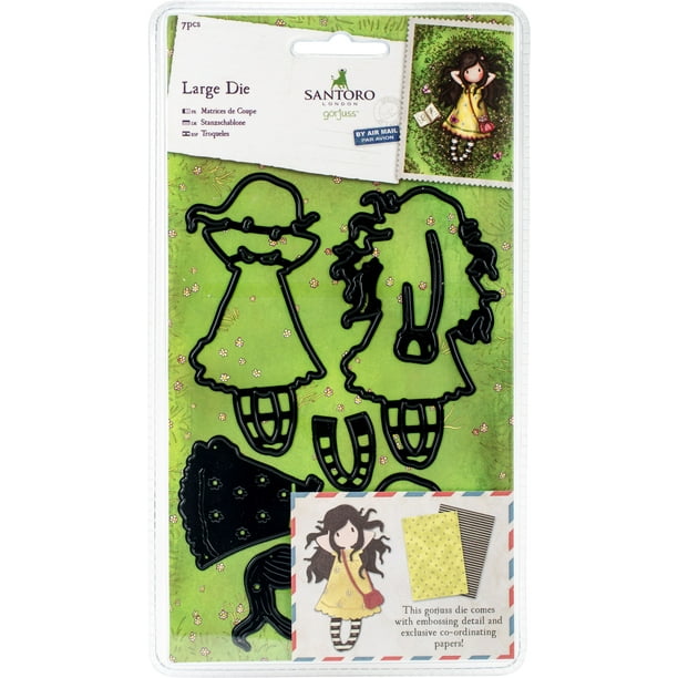 Gorjuss Santoro Decorative Dies Postal Spring At Last, 7 Pieces