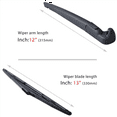 thumbnail image 4 of 3X Rear Wiper Arm Blade Assembly - for JK 2007-2016, 4 of 7