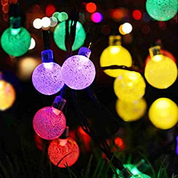 2 Pack Solar Lights Outdoor String 36 Ft 60 Led 8 Modes Multi Color Changing Fairy Decorative For Garden Patio Yard Wedding Party Com 2 Pack Solar Lights Outdoor, Color Changing Solar String Lights Outdoor