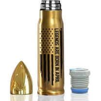 April Legends 17oz Stainless Steel Bullet Tumbler - Funny Birthday Gifts for Men Him Dad Husband Boyfriend Son Uncle Grandpa Papa - Dad Birthday Gift, Husband Birthday Gift